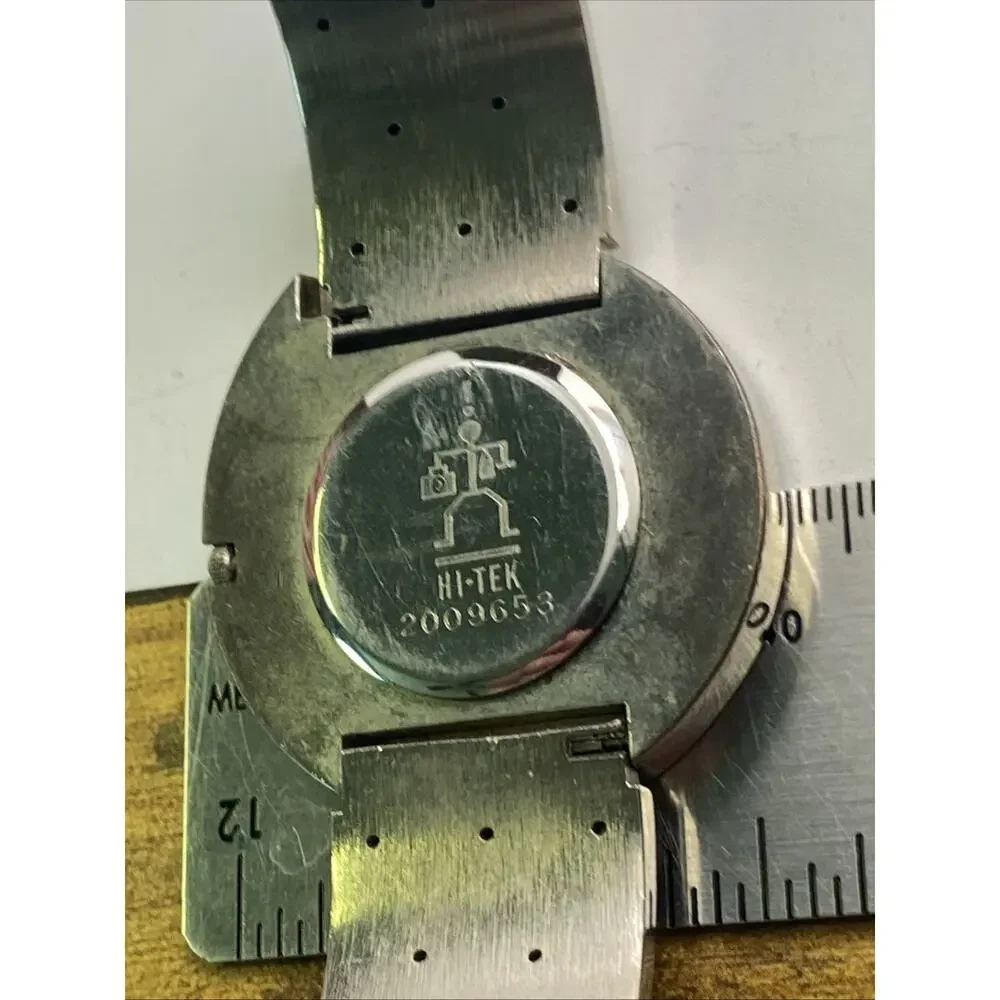 Hi Tek Alexander Steam Punk Silver Watch Works New Battery